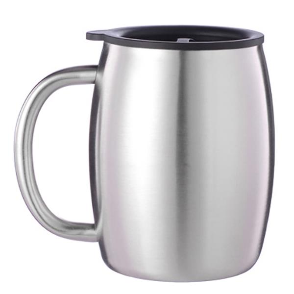 Grote foto slimtron 414ml drinkbeker koffiebeker rvs geschikt voor koffie en thee compact en stijlvol computers en software overige