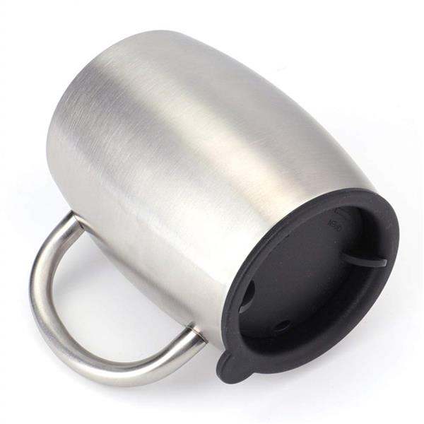 Grote foto slimtron 414ml drinkbeker koffiebeker rvs geschikt voor koffie en thee compact en stijlvol computers en software overige