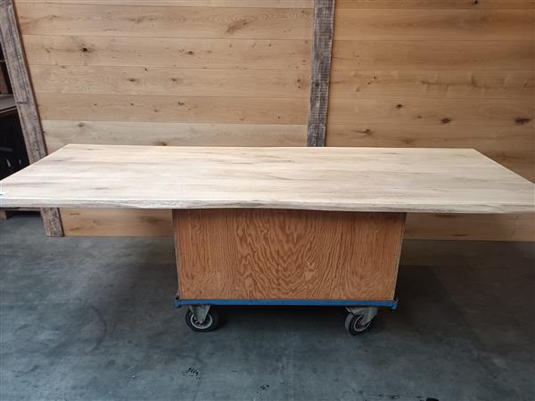 Grote foto 100x280cm 40mm eiken tafelbladen doe het zelf en verbouw hout en planken