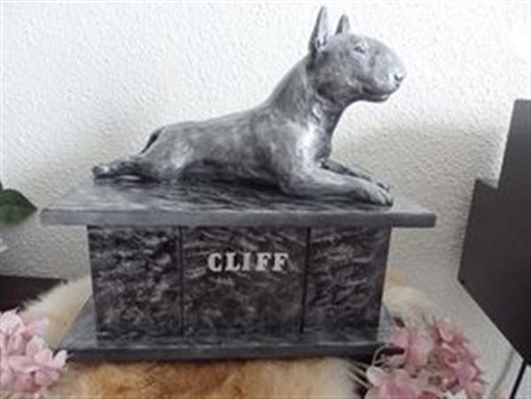 Grote foto bull terri r urn als set of als los beeld dieren en toebehoren toebehoren