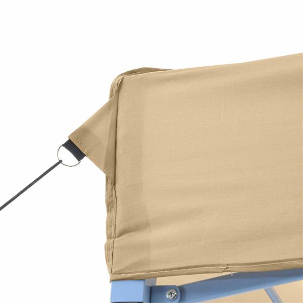 Grote foto vidaxl partytent beige 279 x 410 x 315 cm oxford stof tuin en terras overige tuin en terras