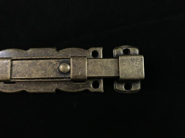 Grote foto een mooi schuifslot gepatineerd brons look coria 150 doe het zelf en verbouw materialen en producten