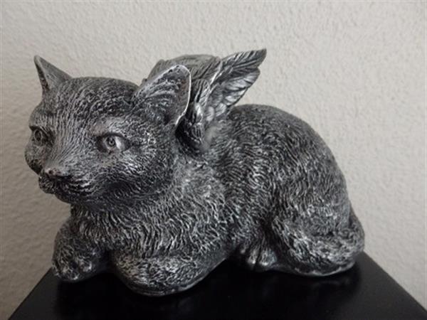 Grote foto poezenbeeld met op urn als set te koop dieren en toebehoren katten accessoires