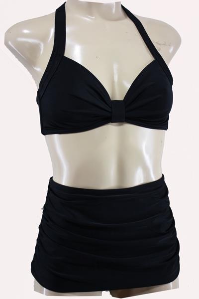 Grote foto aloha beachwear 50 bikini in black. kleding dames badmode en zwemkleding