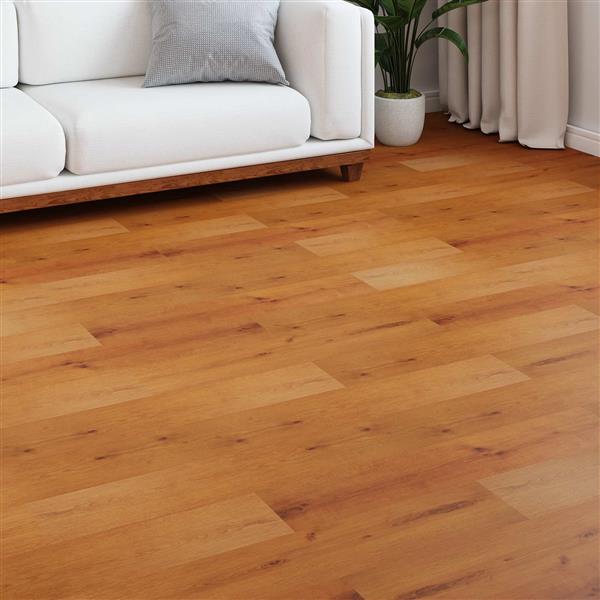 Grote foto vidaxl laminaatvloer 15 pcs zand beige 101 x 20 x 0 8 cm bewerkt hout doe het zelf en verbouw tegels