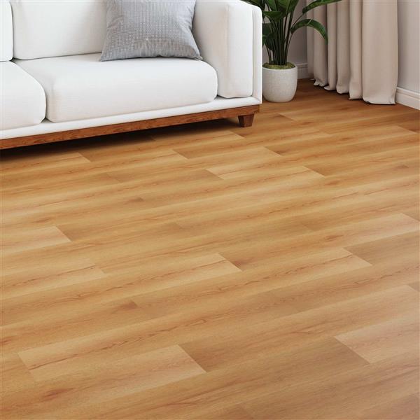 Grote foto vidaxl laminaatvloer 15 pcs licht beige 101 x 20 x 0 8 cm bewerkt hout doe het zelf en verbouw tegels