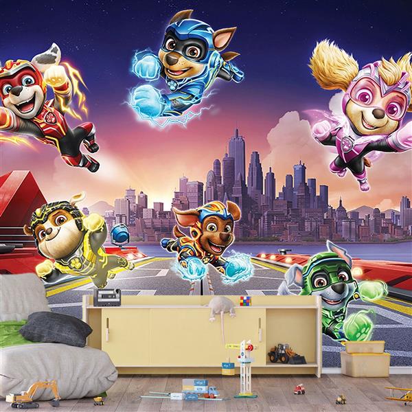 Grote foto paw patrol behang jungle pups fotobehang kinderen en baby inrichting en decoratie