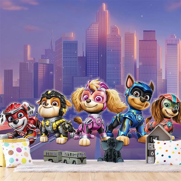Grote foto paw patrol behang jungle pups fotobehang kinderen en baby inrichting en decoratie