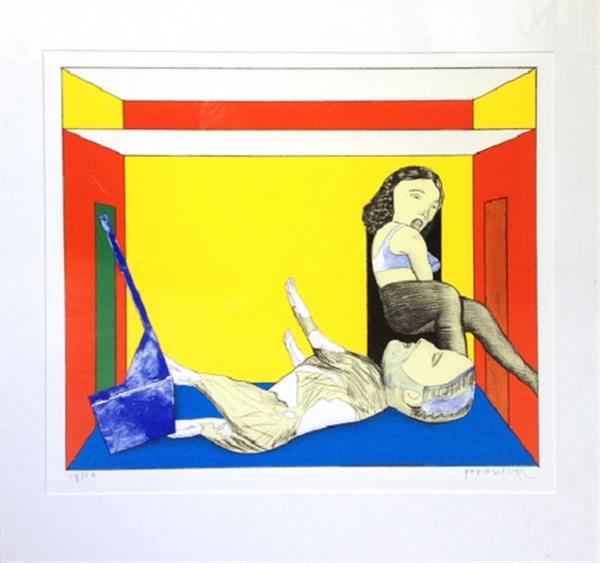 Grote foto pat andrea uitdaging antiek en kunst litho en zeefdrukken