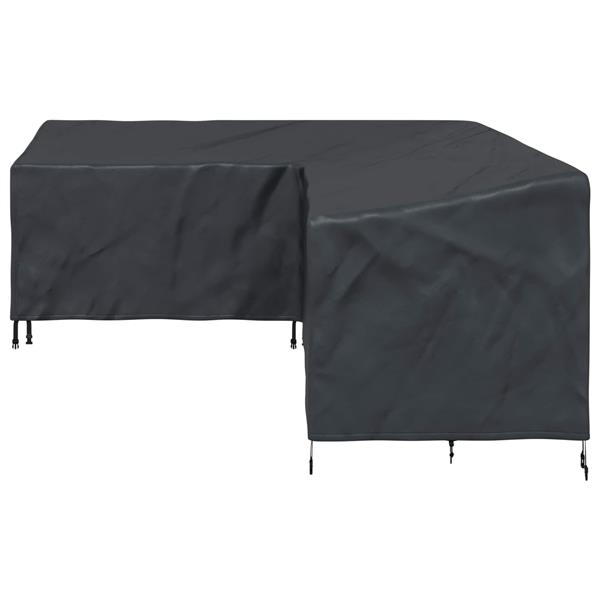 Grote foto vidaxl meubelhoes zwart 250 x 180 x 80 cm 210d oxford stof tuin en terras tuinmeubelen