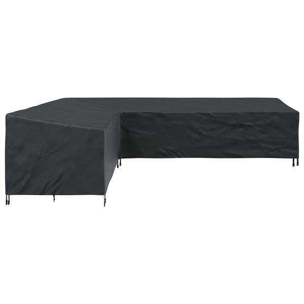 Grote foto vidaxl meubelhoes zwart 330 x 255 x 80 cm 210d oxford stof tuin en terras tuinmeubelen