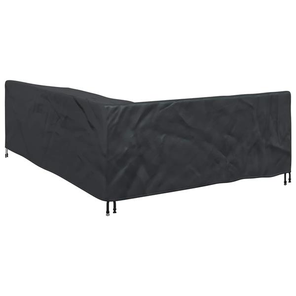 Grote foto vidaxl meubelhoes zwart 250 x 180 x 80 cm 210d oxford stof tuin en terras tuinmeubelen