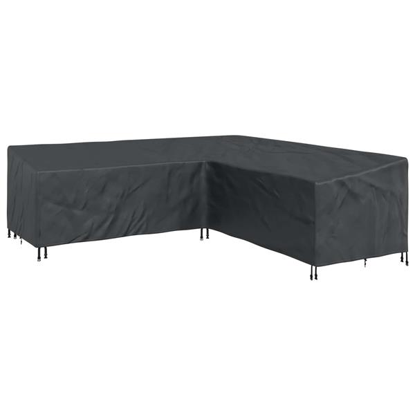 Grote foto vidaxl meubelhoes zwart 270 x 270 x 80 cm 210d oxford stof tuin en terras tuinmeubelen