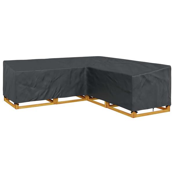 Grote foto vidaxl meubelhoes zwart 270 x 270 x 80 cm 210d oxford stof tuin en terras tuinmeubelen
