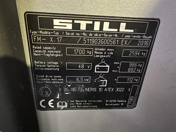 Grote foto fm x 17 atex ex miretti 2g zone 1 triplex ffl doe het zelf en verbouw hefwerktuigen