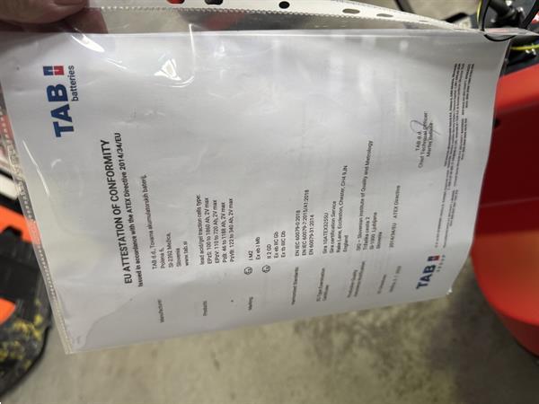 Grote foto lwe 160 atex ex miretti 2g zone 1 new battery doe het zelf en verbouw hefwerktuigen