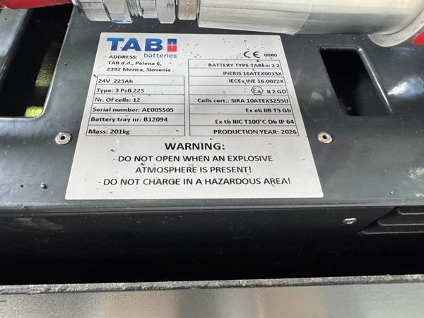 Grote foto lwe 160 atex ex miretti 2g zone 1 new battery doe het zelf en verbouw hefwerktuigen