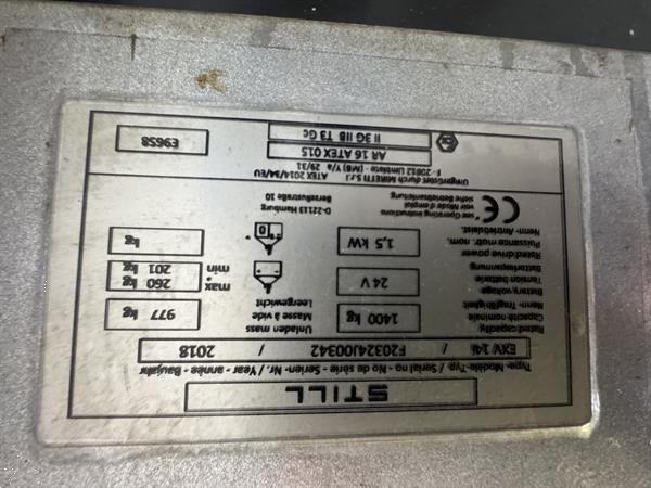 Grote foto exv 14 i demo atex ex miretti 3g zone 2 new battery doe het zelf en verbouw hefwerktuigen