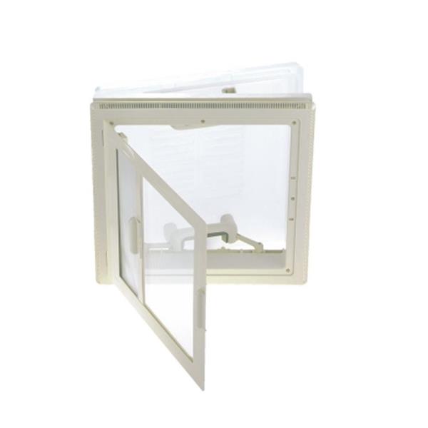 Grote foto mpk dakluik 40x40cm grijs kader combirollo caravans en kamperen caravan accessoires