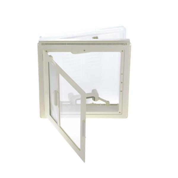 Grote foto mpk dakluik 40x40cm grijs kader combirollo caravans en kamperen caravan accessoires