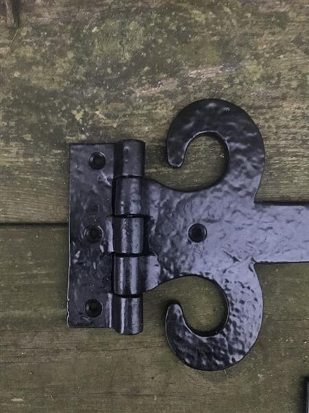 Grote foto een set hengen mat zwart vervaardigd uit smeedijzer doe het zelf en verbouw materialen en producten