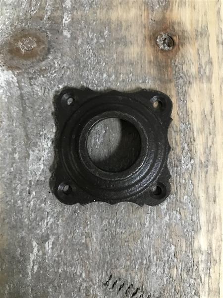 Grote foto rozet antiek ijzer voor deurklink of knop doe het zelf en verbouw materialen en producten