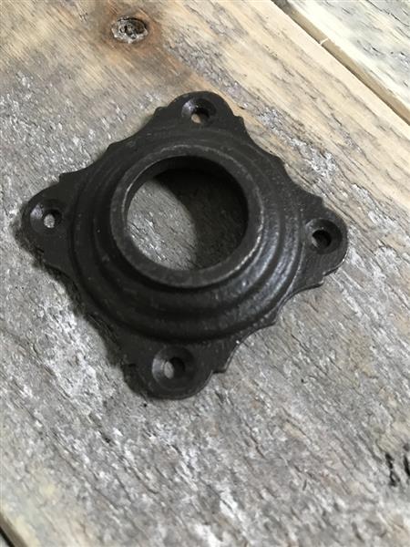 Grote foto rozet antiek ijzer voor deurklink of knop doe het zelf en verbouw materialen en producten