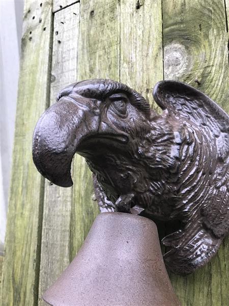 Grote foto deurbel in de vorm van een adelaar zwaar gietijzer doe het zelf en verbouw materialen en producten