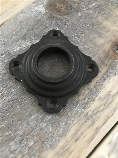Grote foto rozet antiek ijzer voor deurklink of knop doe het zelf en verbouw materialen en producten