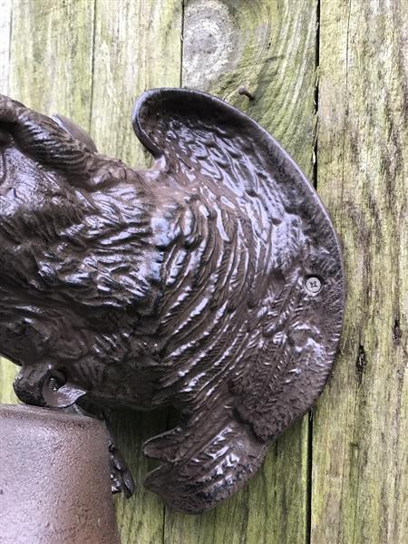 Grote foto deurbel in de vorm van een adelaar zwaar gietijzer doe het zelf en verbouw materialen en producten