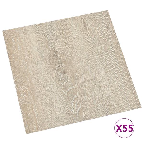 Grote foto vidaxl vloerplanken beige 5 11 m 55 st pvc doe het zelf en verbouw tegels