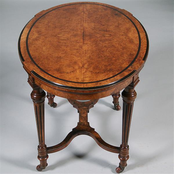Grote foto schitterende salontafel originele hoogte met ebbenhouten biezen en brons ca 1850 no.412030 antiek en kunst stoelen en banken