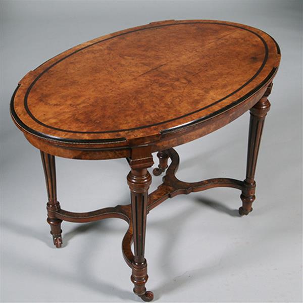 Grote foto schitterende salontafel originele hoogte met ebbenhouten biezen en brons ca 1850 no.412030 antiek en kunst stoelen en banken
