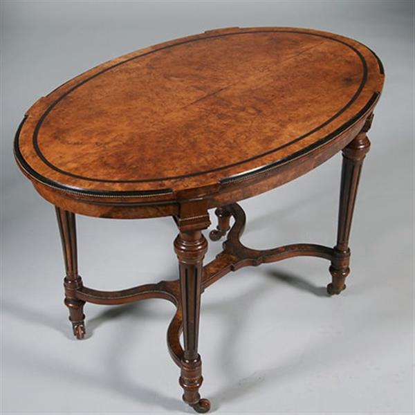 Grote foto schitterende salontafel originele hoogte met ebbenhouten biezen en brons ca 1850 no.412030 antiek en kunst stoelen en banken