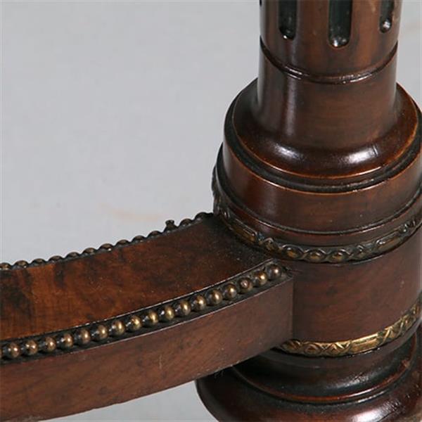Grote foto schitterende salontafel originele hoogte met ebbenhouten biezen en brons ca 1850 no.412030 antiek en kunst stoelen en banken