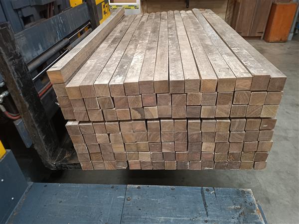 Grote foto 6x6cm hardhout gebruikt 175cm doe het zelf en verbouw hout en planken