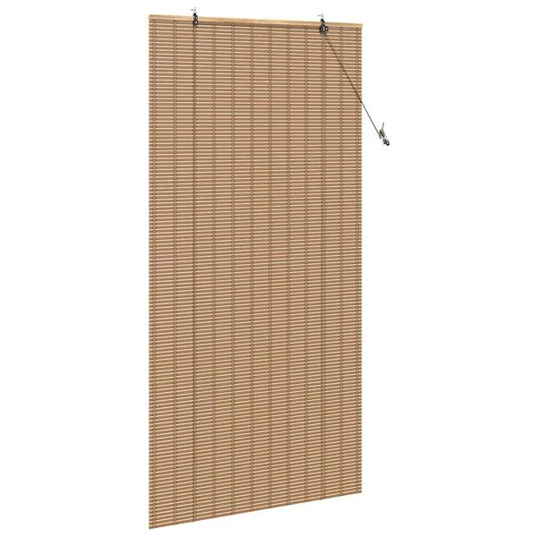 Grote foto vidaxl rolgordijn met gordijnen natuur 100 x 220 cm bamboe huis en inrichting gordijnen en lamellen
