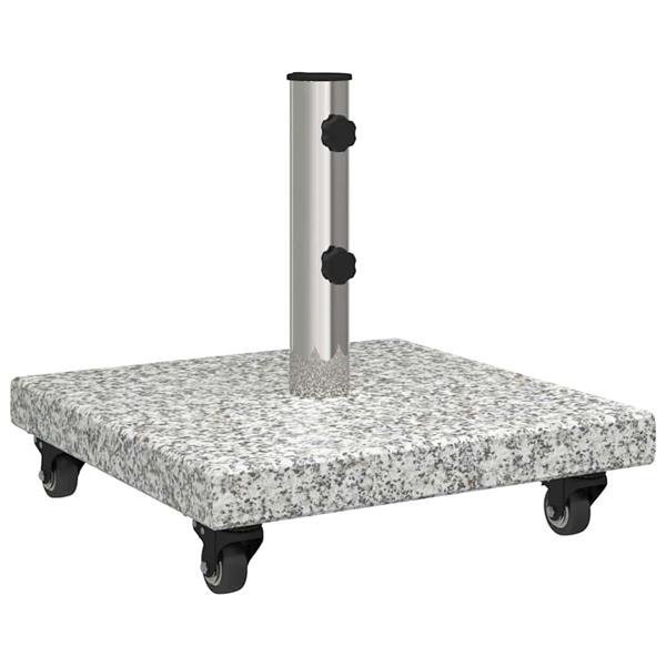Grote foto vidaxl parasolvoet 30kg grijs graniet vierkant tuin en terras overige tuin en terras