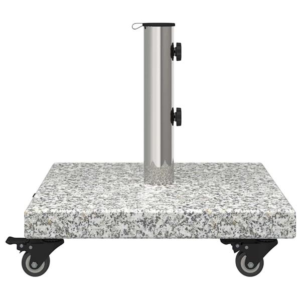 Grote foto vidaxl parasolvoet 30kg grijs graniet vierkant tuin en terras overige tuin en terras
