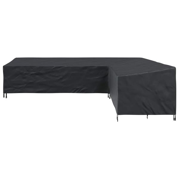 Grote foto vidaxl meubelhoes zwart 330 x 255 x 80 cm 210d oxford stof tuin en terras tuinmeubelen