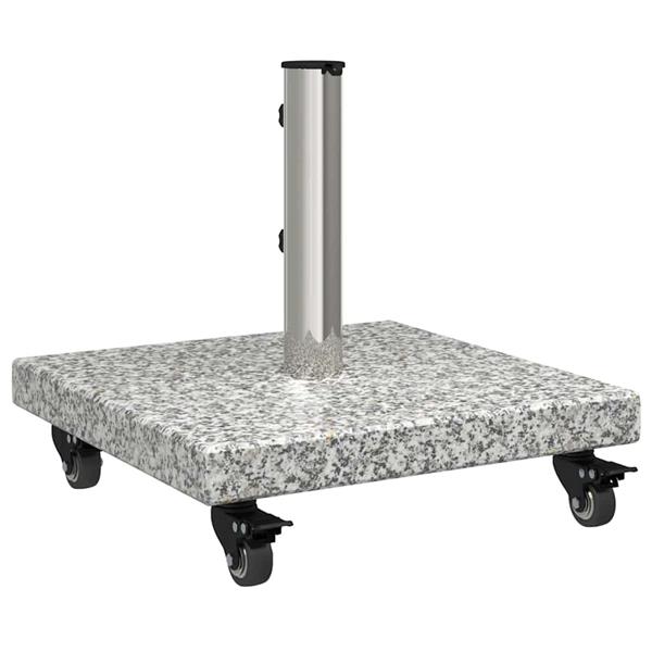 Grote foto vidaxl parasolvoet 30kg grijs graniet vierkant tuin en terras overige tuin en terras