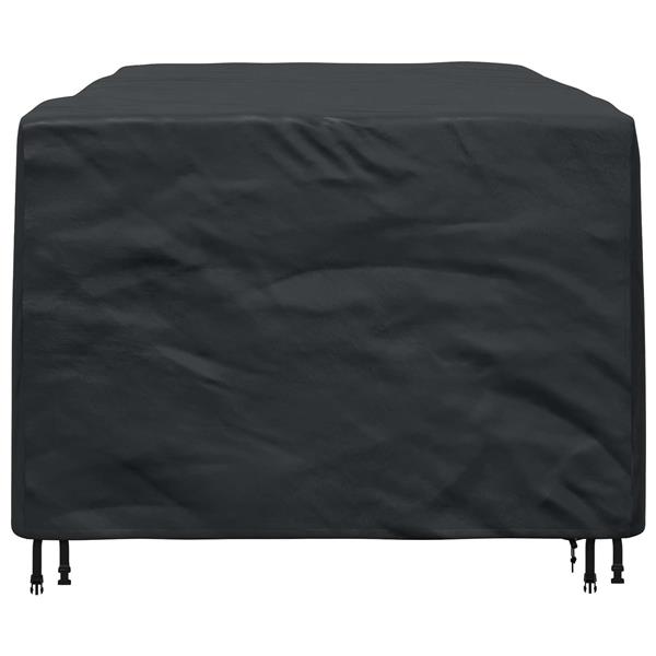 Grote foto vidaxl meubelhoes effen zwart 240 x 140 x 90 cm 210d tuin en terras tuinmeubelen