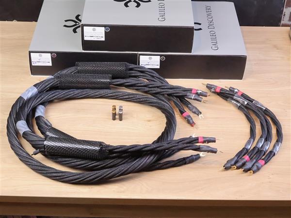 Grote foto synergistic research galileo discovery high end audio speaker cables 2 7 metre with jumpers audio tv en foto onderdelen en accessoires