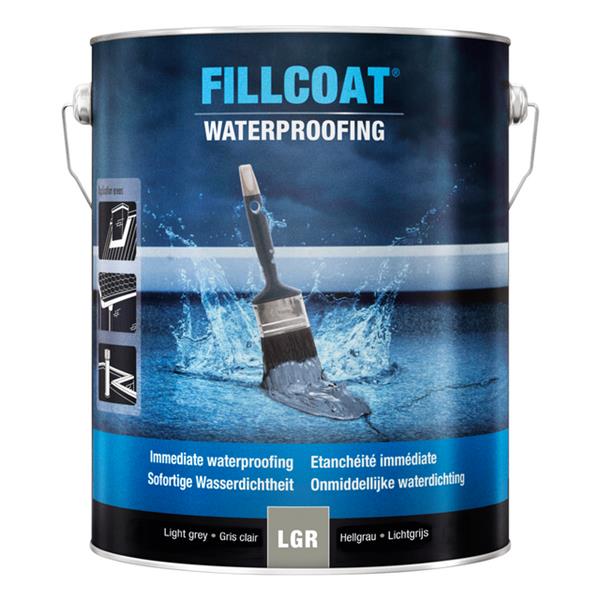 Grote foto fillcoat waterproofing lichtgrijs doe het zelf en verbouw verven en sierpleisters