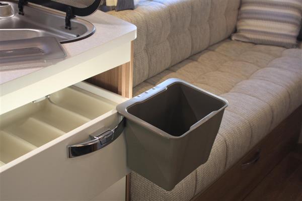 Grote foto afvalemmer inbouw 5l grijs caravans en kamperen caravan accessoires