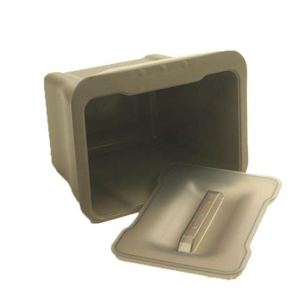 Grote foto afvalemmer inbouw 5l grijs caravans en kamperen caravan accessoires