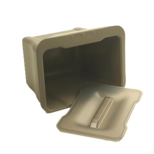 Grote foto afvalemmer inbouw 5l grijs caravans en kamperen caravan accessoires