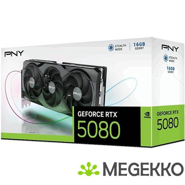 Grote foto pny geforce rtx 5080 16gb triple fan computers en software videokaarten
