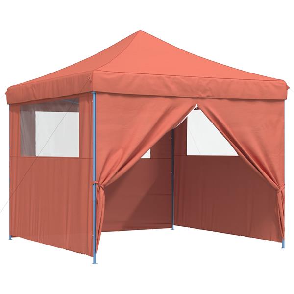 Grote foto vidaxl partytent 292 x 292 x 315 cm terracotta oxford stof tuin en terras overige tuin en terras