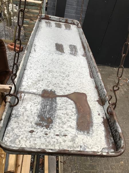 Grote foto een hang bak pannenrek bloembak kopjesrek keukenrek industri le look tuin en terras tuindecoratie
